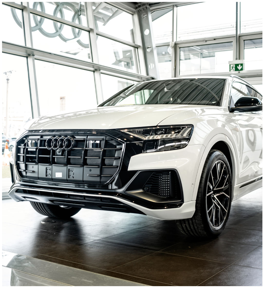 Audi with car window tint installed in Guasti